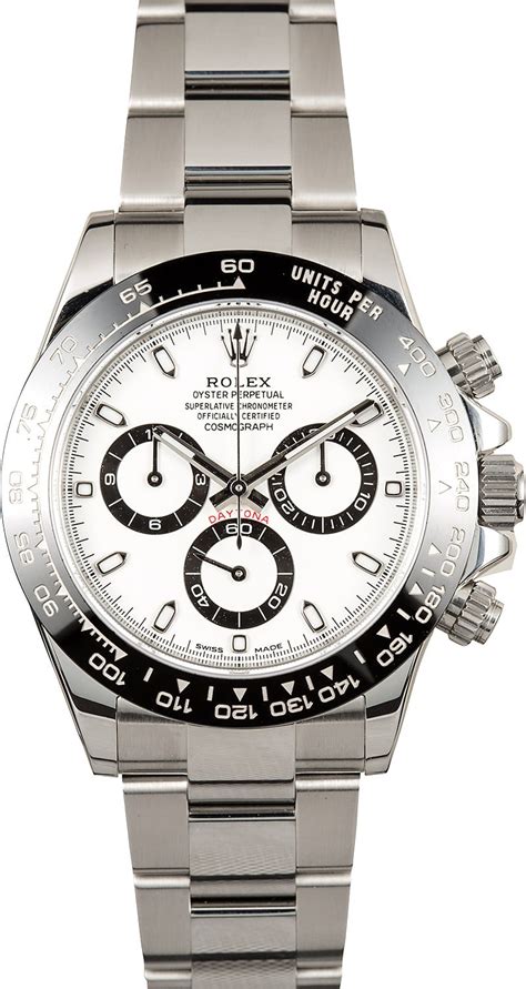 rolex cosmograph daytona stainless steel 116500ln white|rolex daytona 116500 value.